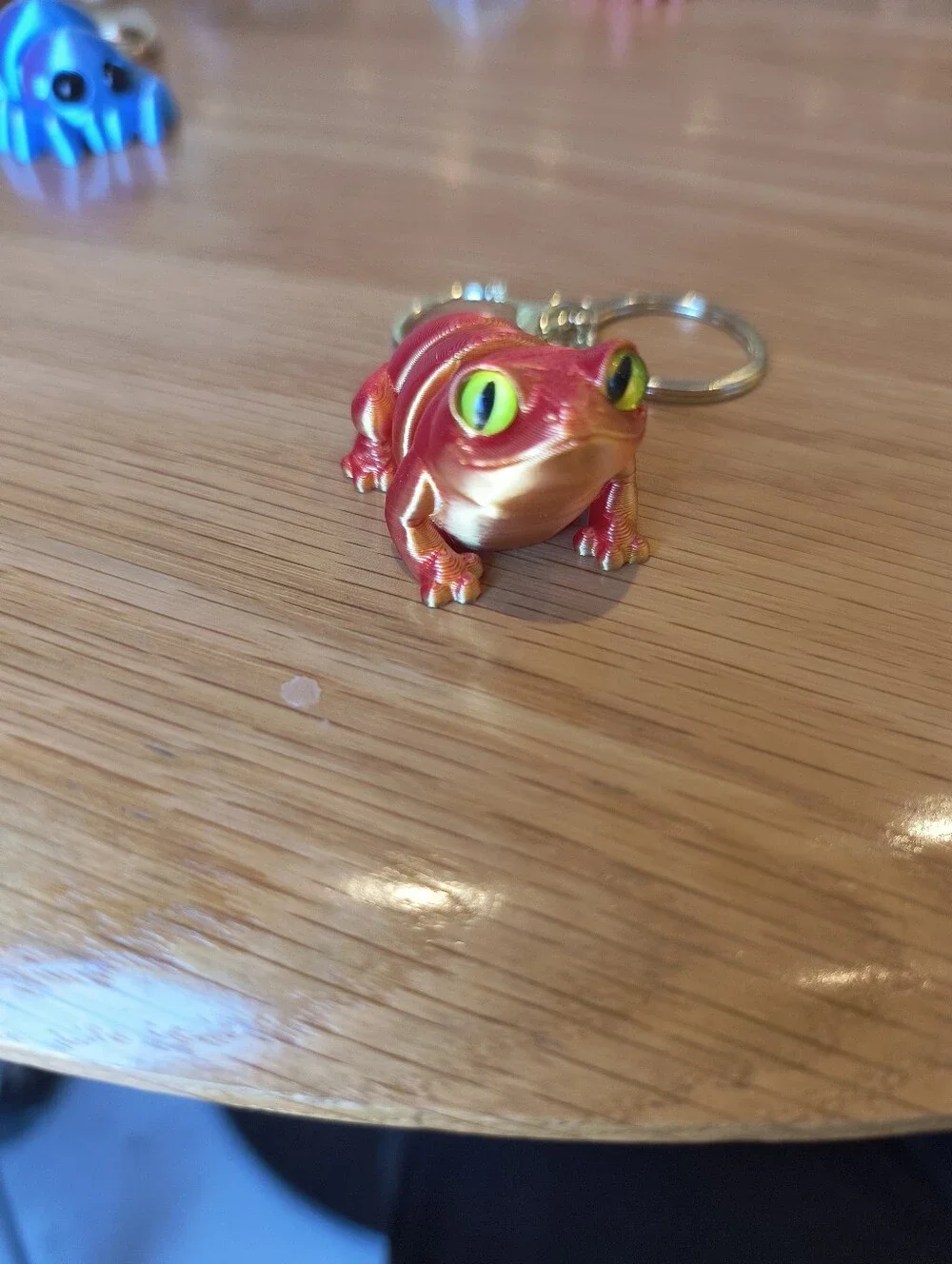 Red Frog Keychain Pet Toy Accessory - Decorative Charm